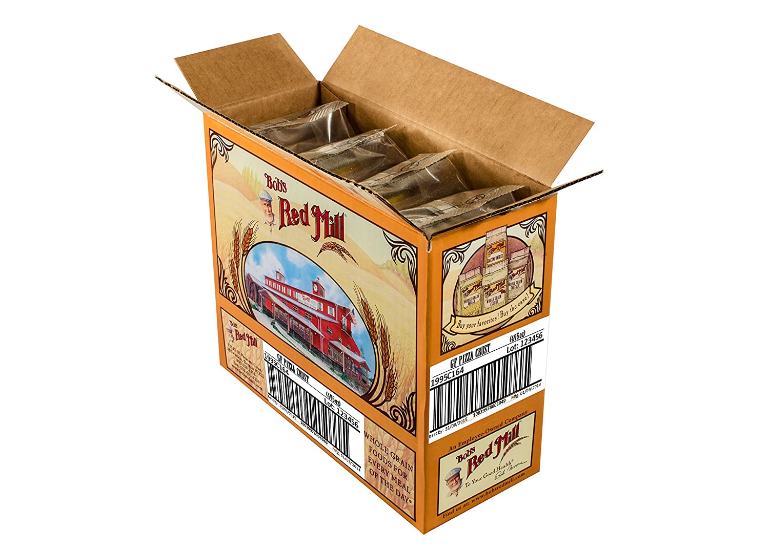 Bob's Red Mill Gluten Free Pizza Crust Mix, 16-ounce (Pack of 4)